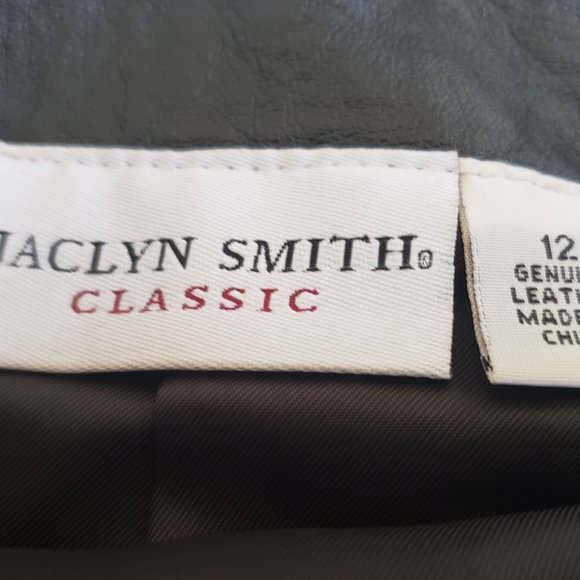 Leather Mini Skirt Jaclyn Smith ECU - Picture 3 of 8